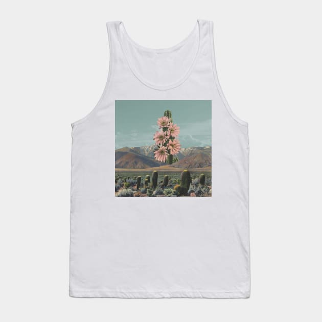 Cold Mountain Flower - Surreal/Collage Art Tank Top by DIGOUTTHESKY